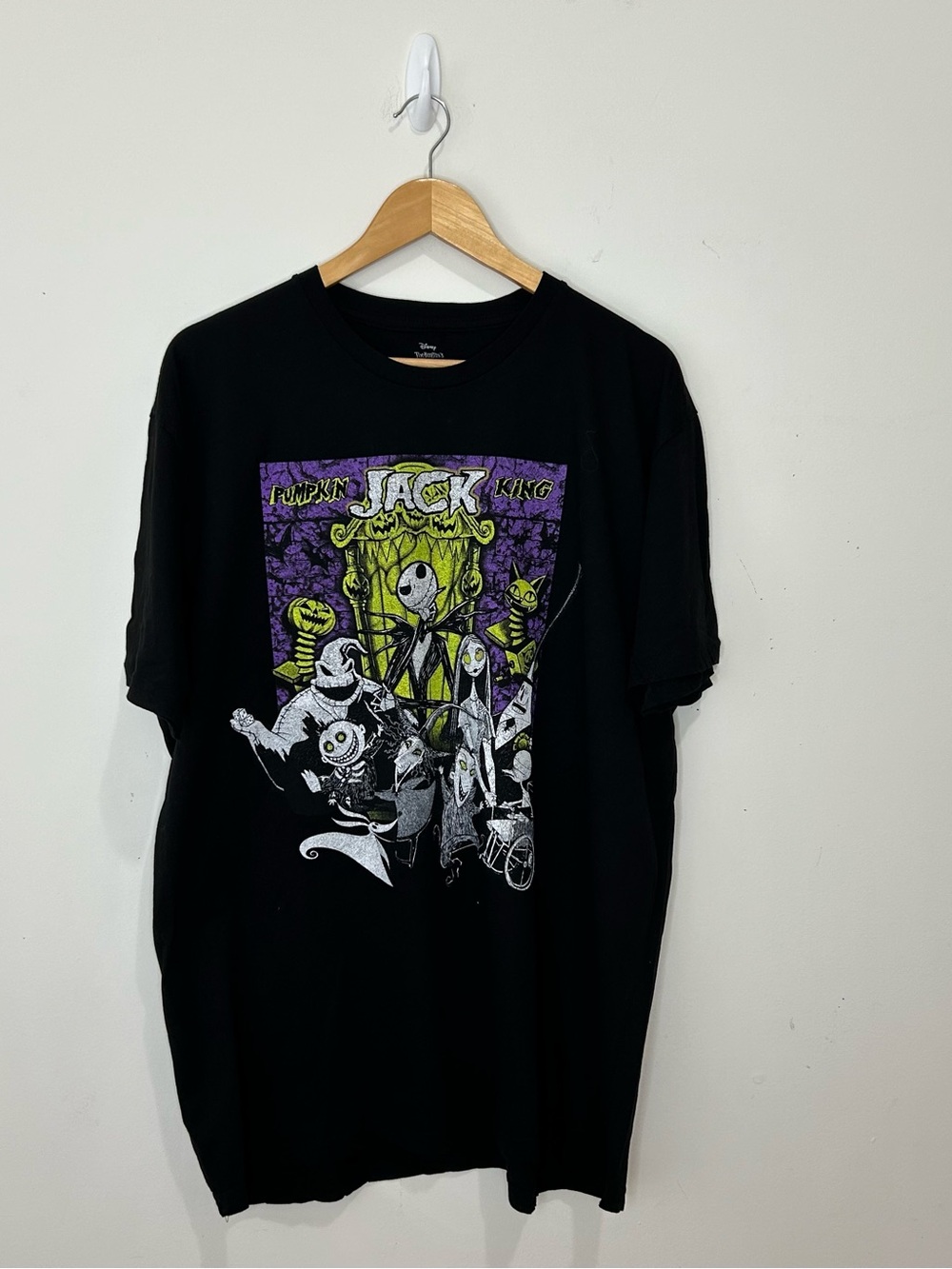 Disney Nightmare Before Christmas Jack Pumpkin King Graphic T-Shirt Black XXL